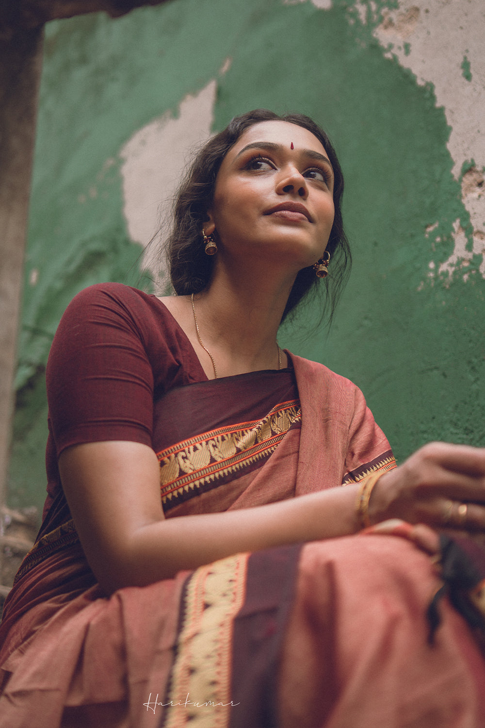 Narayana Pet Sandalwood Cotton Saree