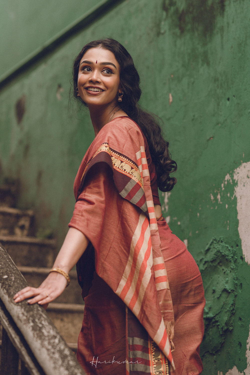 Narayana Pet Sandalwood Cotton Saree