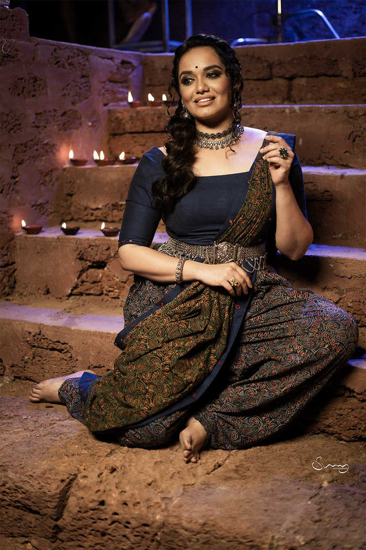 Plain Dark Blue Blouse