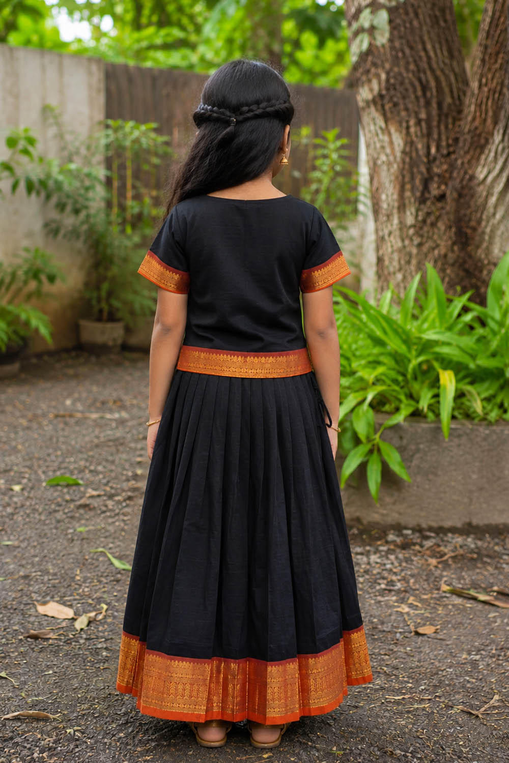 Black Top & Skirt
