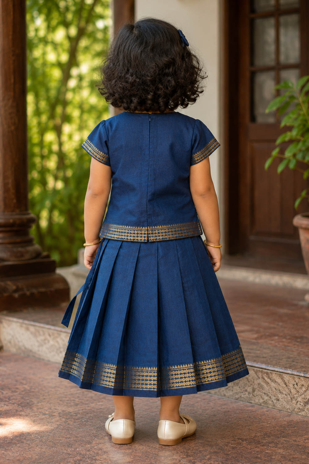 Blue Top & Skirt