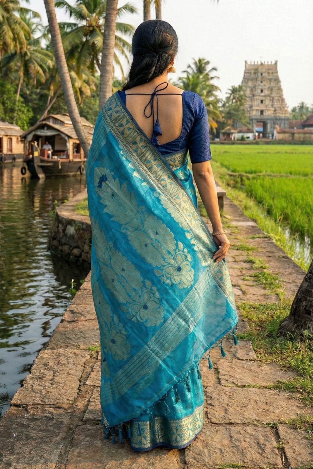 Bengal Tassar Silk Saree