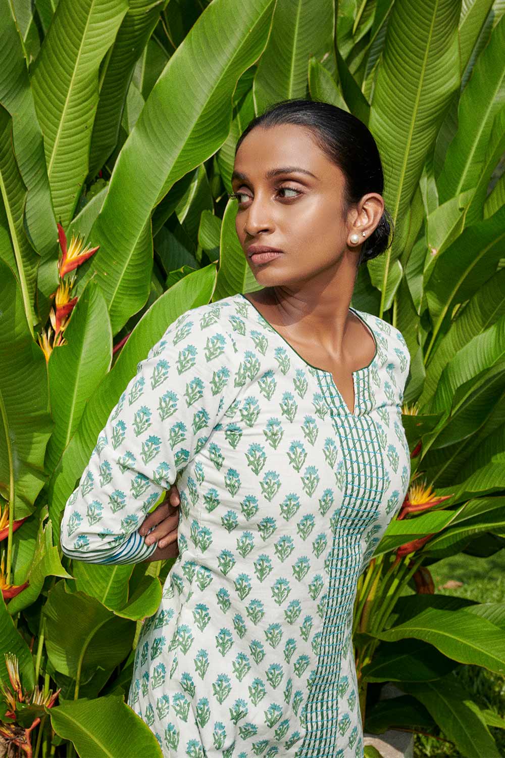 Sanganeri Printed A-Line Kurta