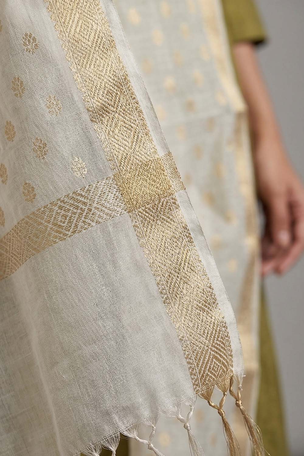 Offwhite Chanderi Dupatta