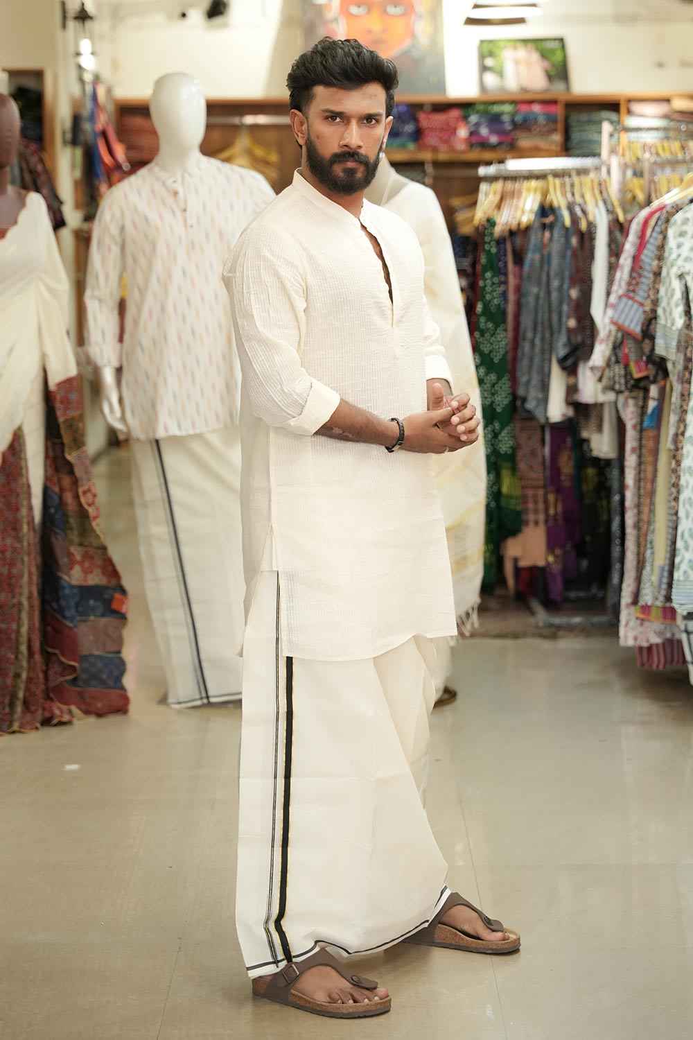 Off white Long Kurta