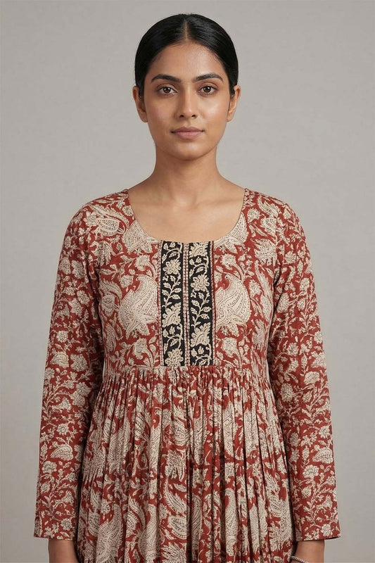 Modal Gathered Floral Print Co-Ordset