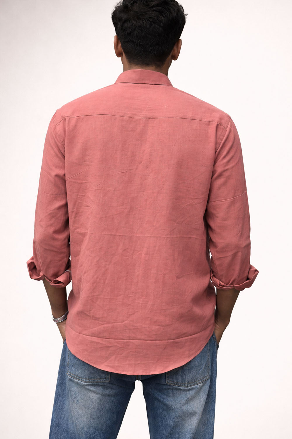 Onion Pink Shirt with Line Art