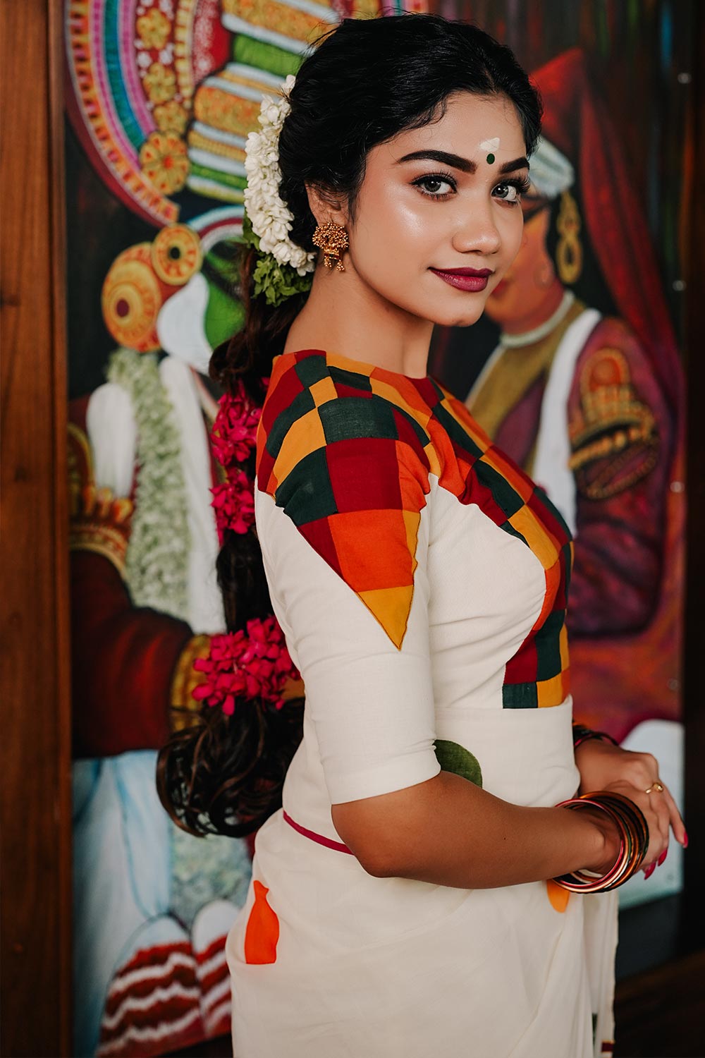 Multi Color Patch Blouse