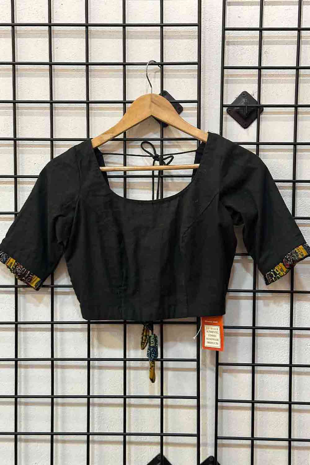 Green and Yellow Patch Blouse