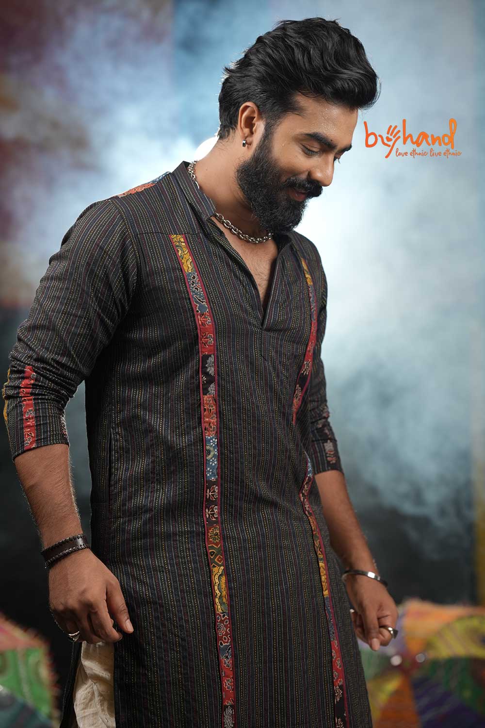 Yoke Cut patch Detailing Kurta