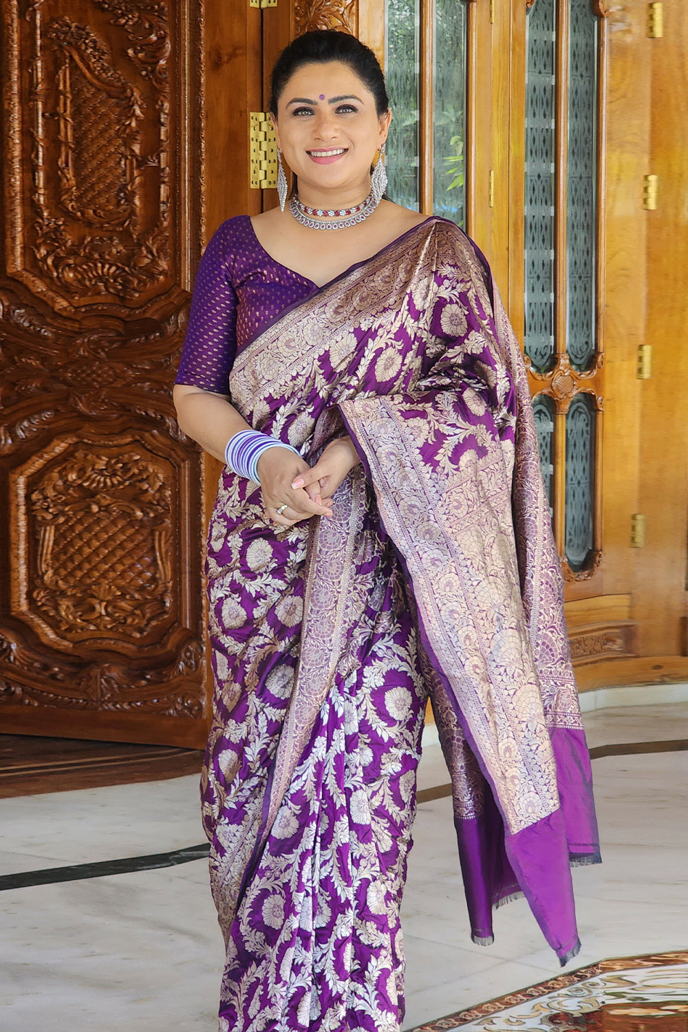 Pure Katan Silk Handloom Saree