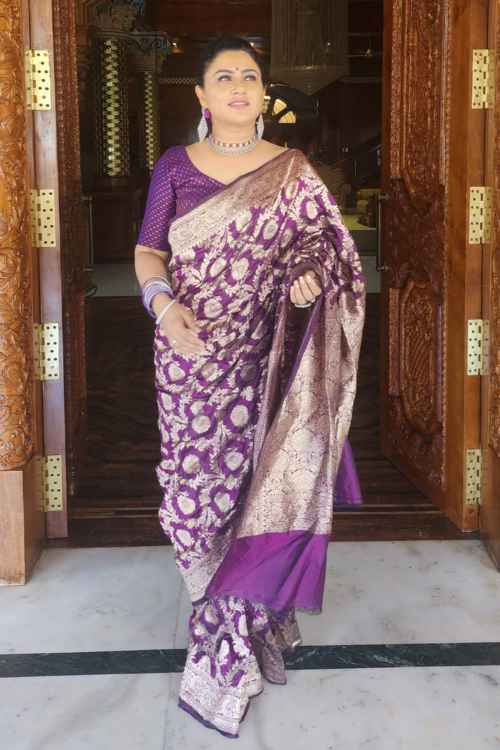 Pure Katan Silk Handloom Saree