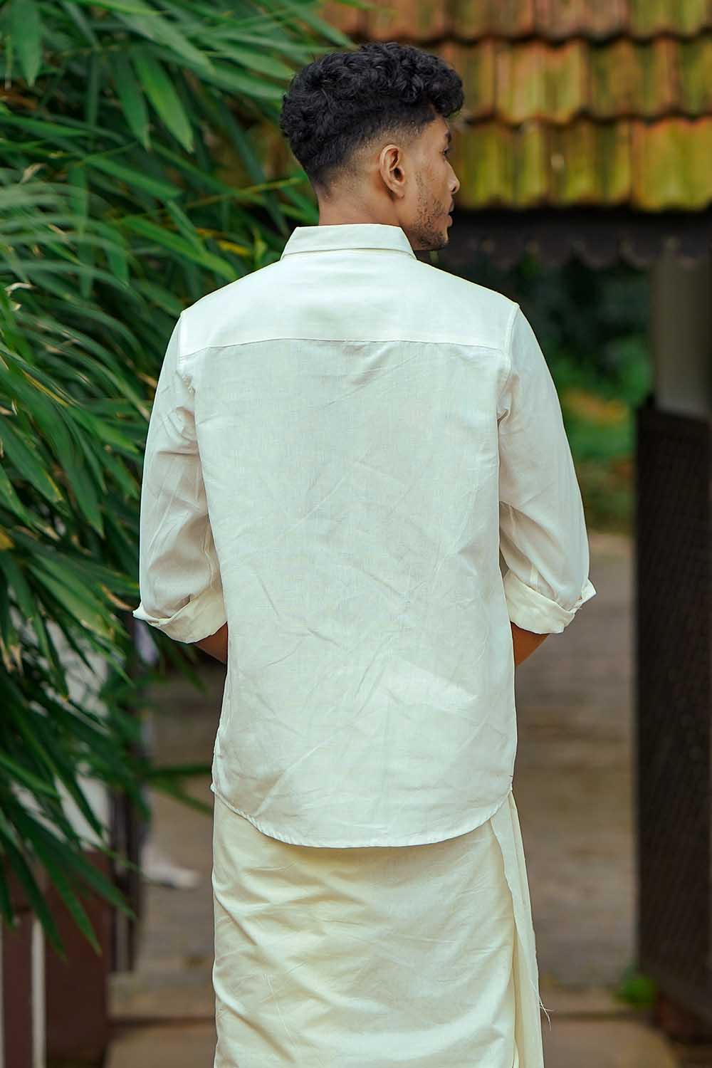 Flower Window Block Printed Shirt