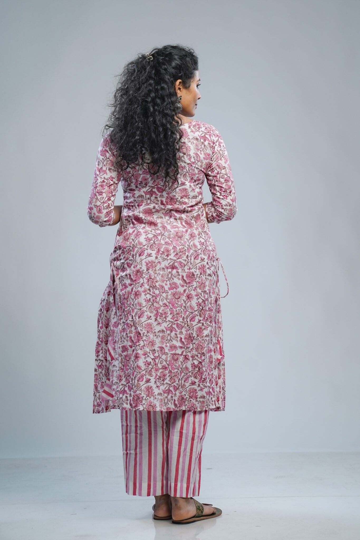 Pink Sanganeri Printed Co-ordset