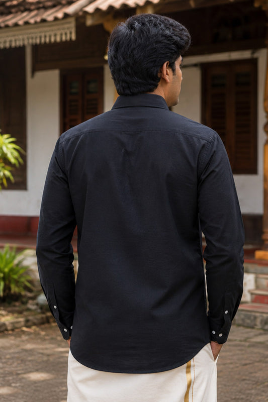 Kerala Artforms Printed Black Shirt