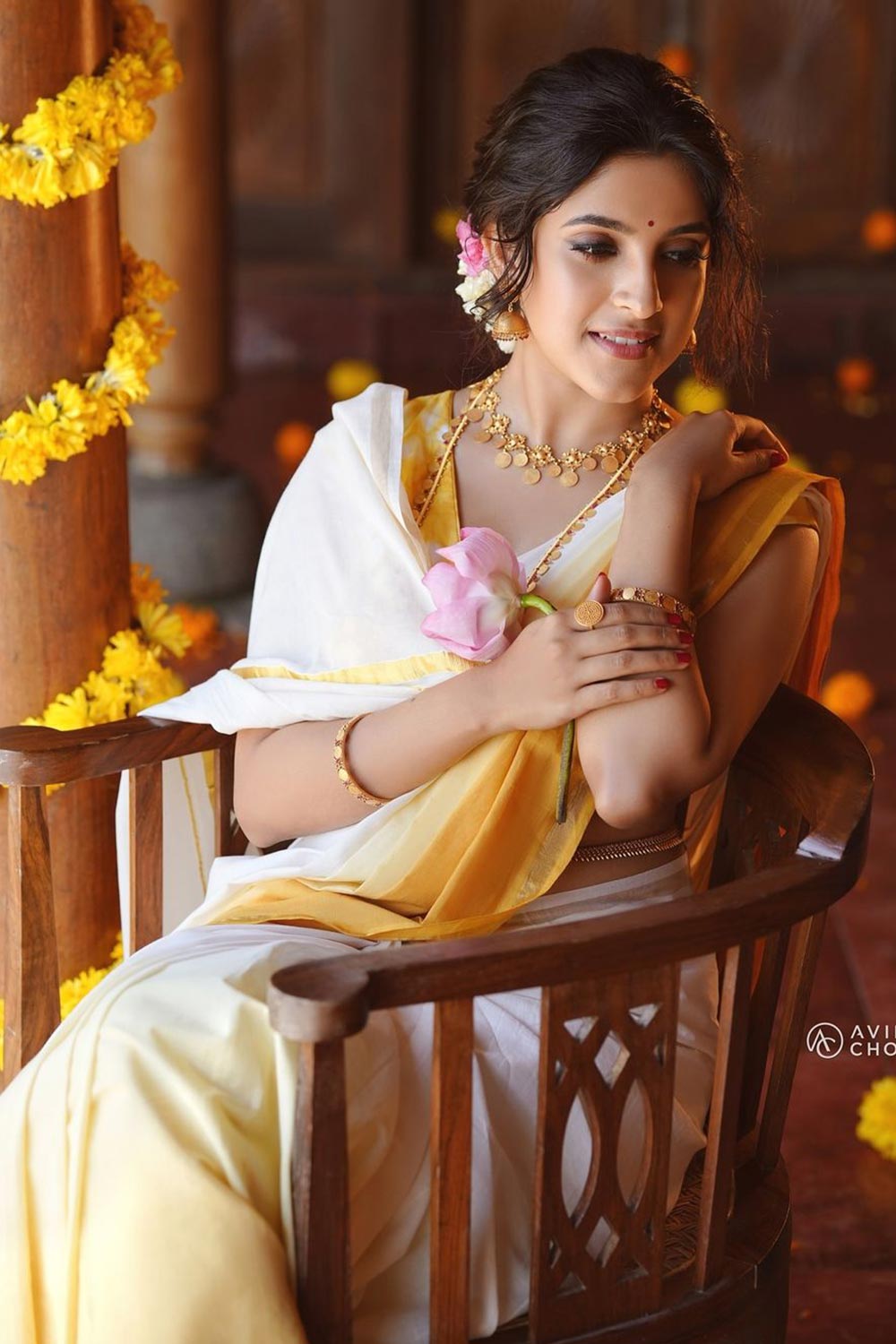 Yellow Tie & Dye Saree