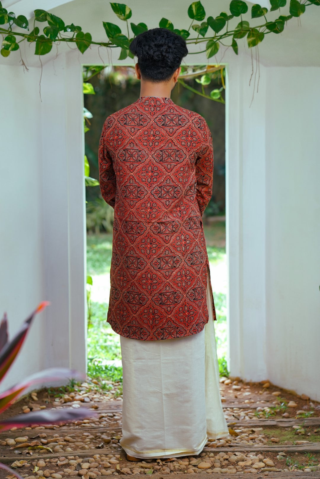 Red Long Full Sleeve Kurtha