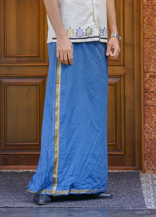 Blue Dyed Dhothi