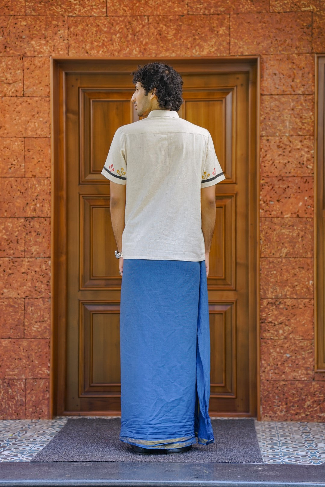 Blue Dyed Dhothi