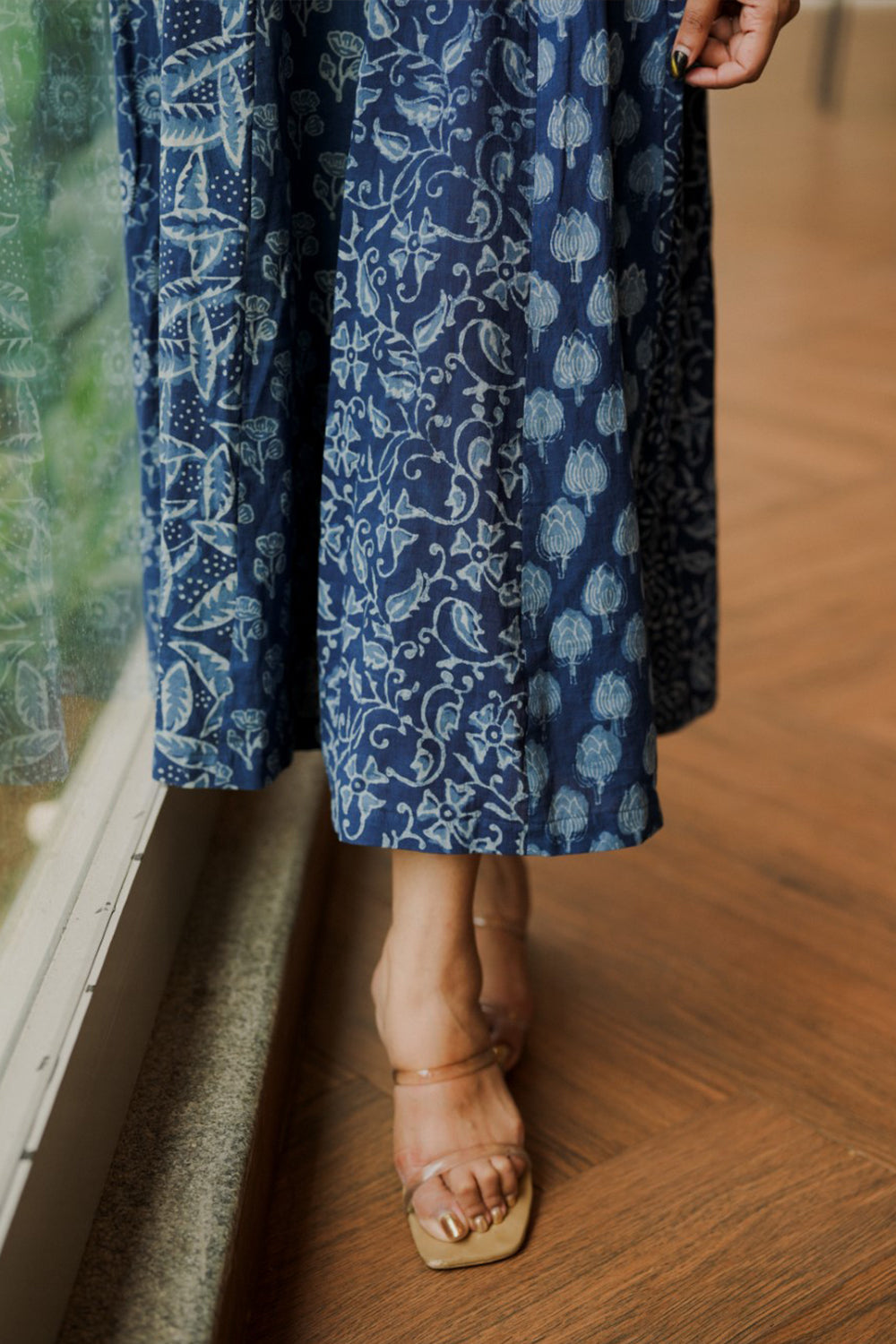 Indigo Patch Panel Anarkali