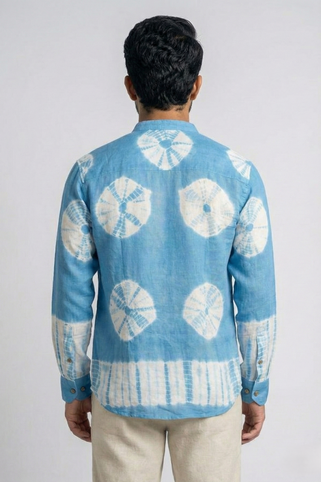 Blue & White Dyed Shirt