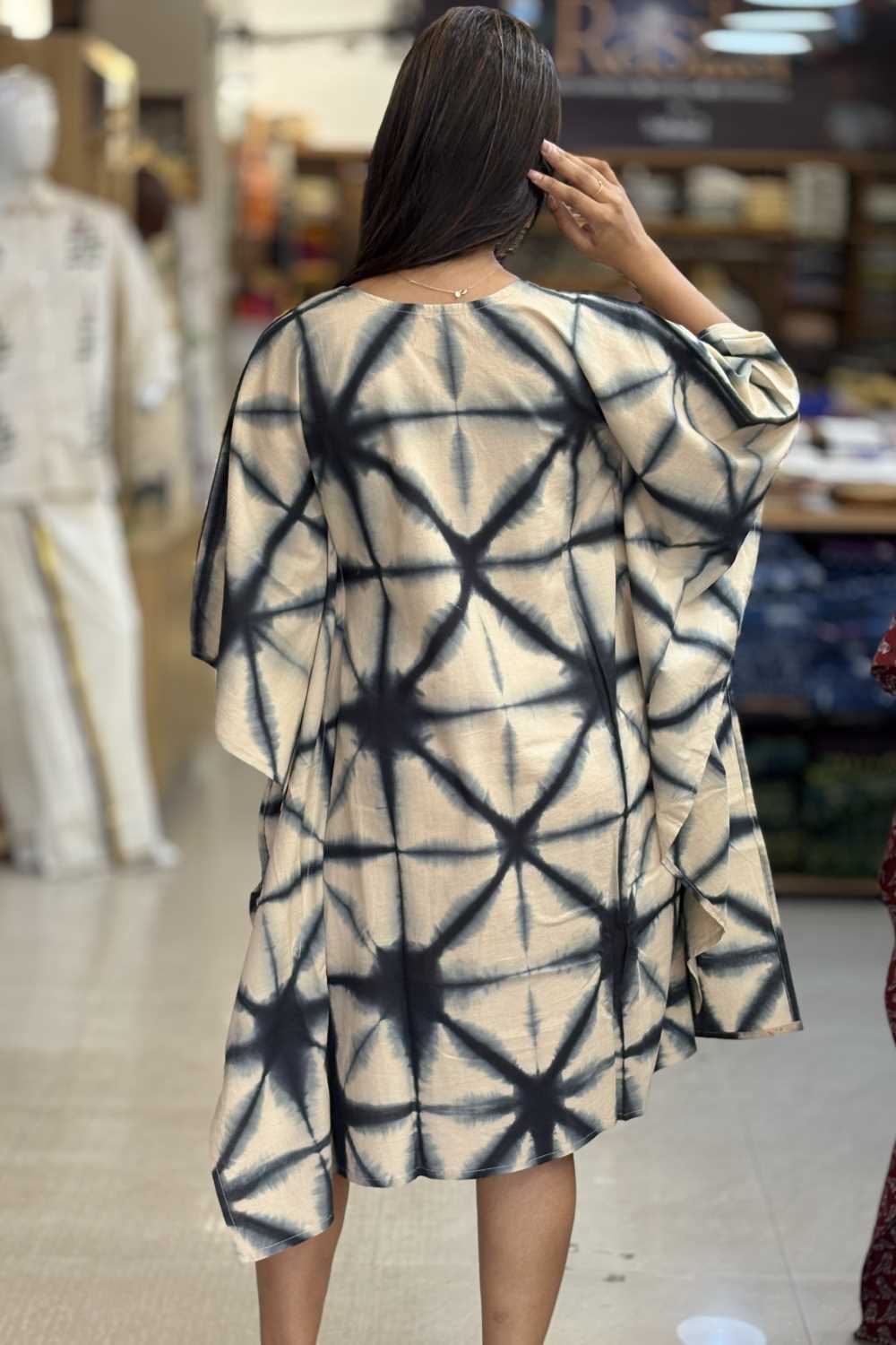 Beige Kaftan Blue Twingle