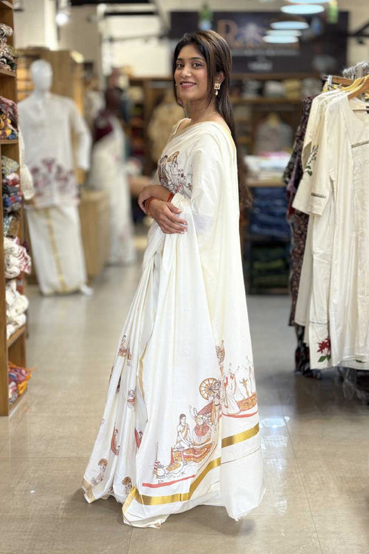 Keraliyam Print Saree