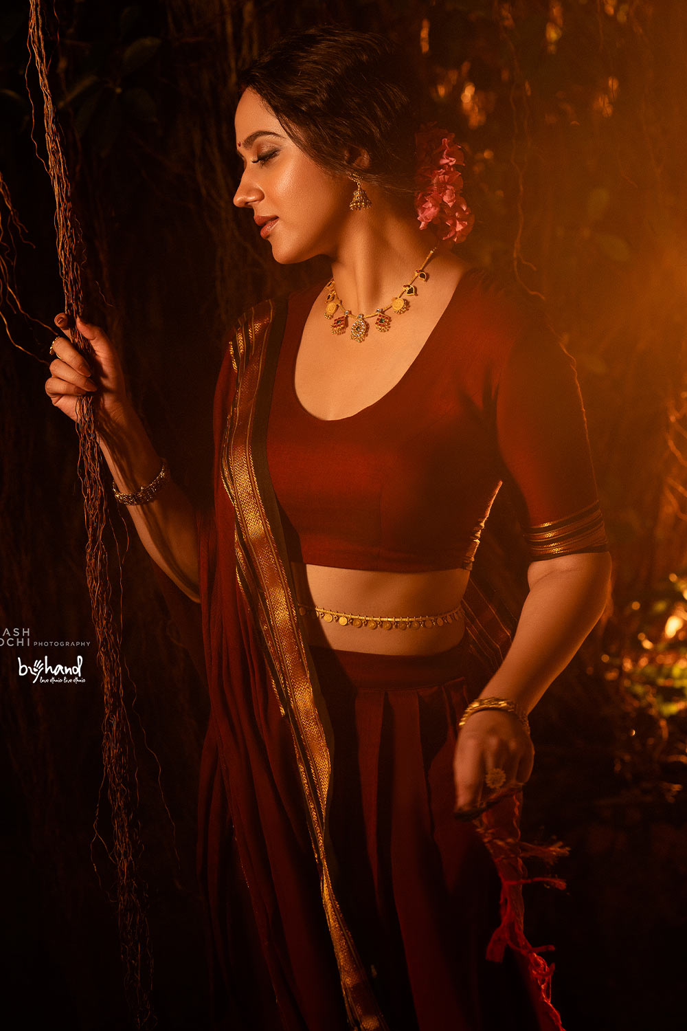 Narayanan pet Hadloom 3 Pcs Dhavani Set