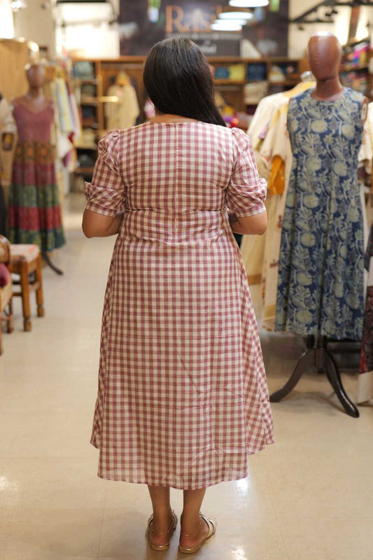 Check Three Panel Dress