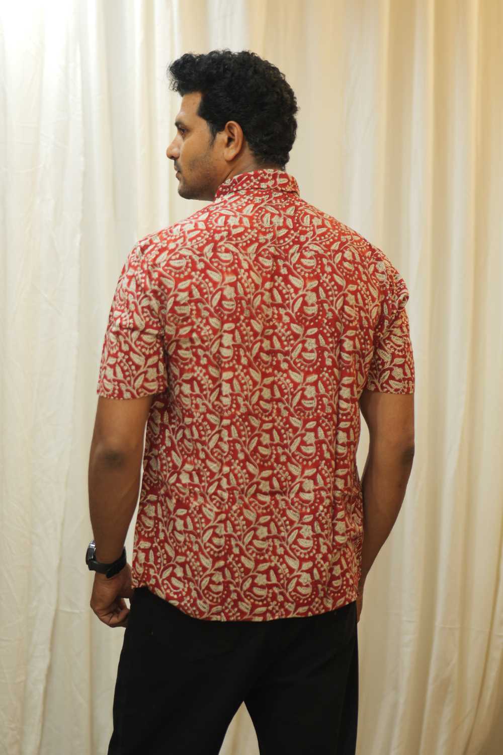 Red Base Printed Shirt