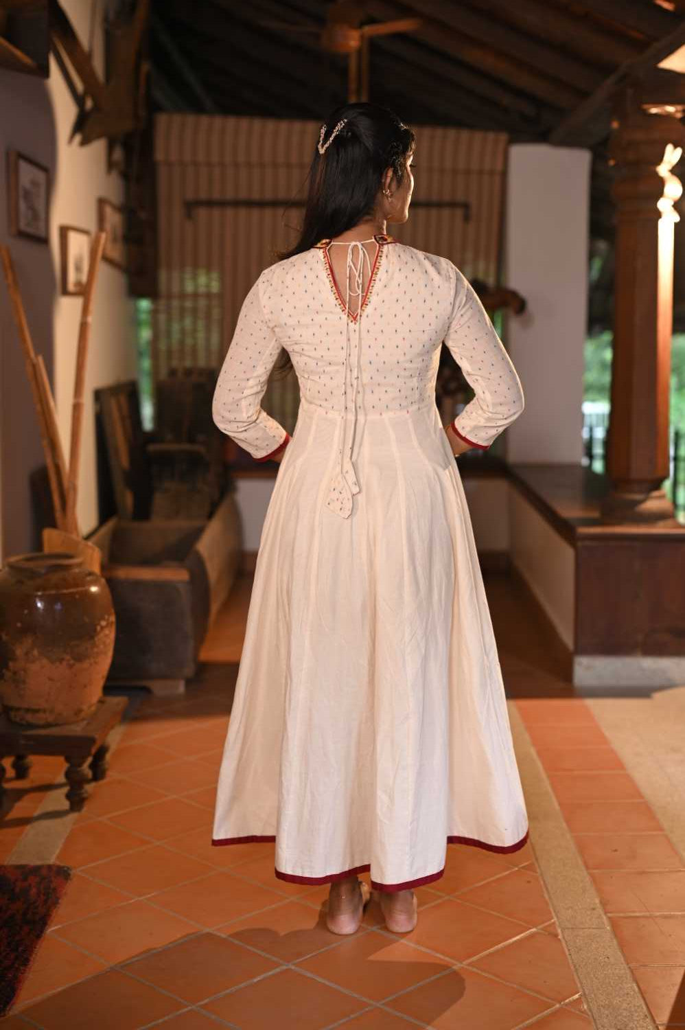 Garudan Thookam Hand Painted Anarkali
