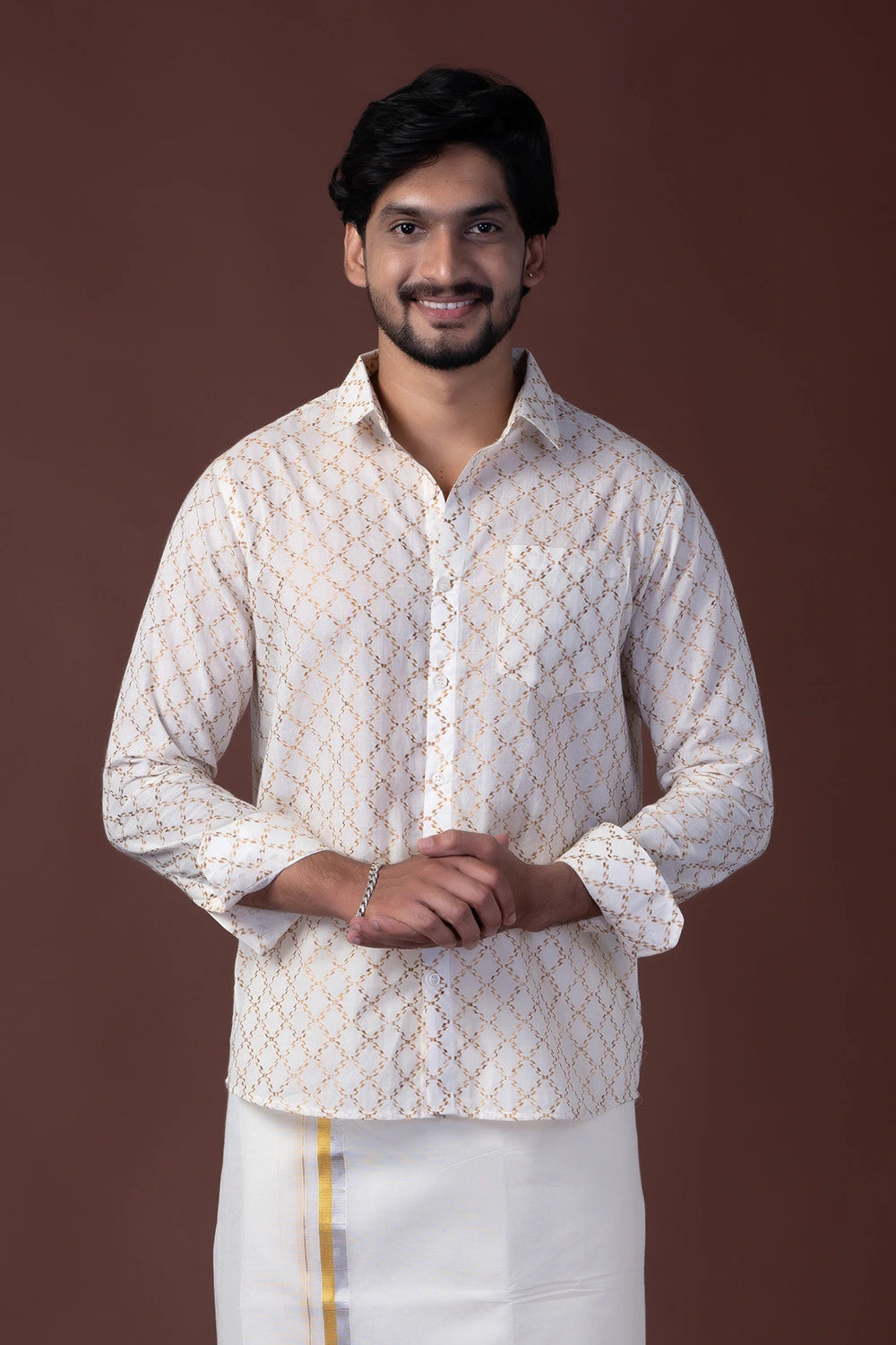 Off-White Full Sleeve Shirt