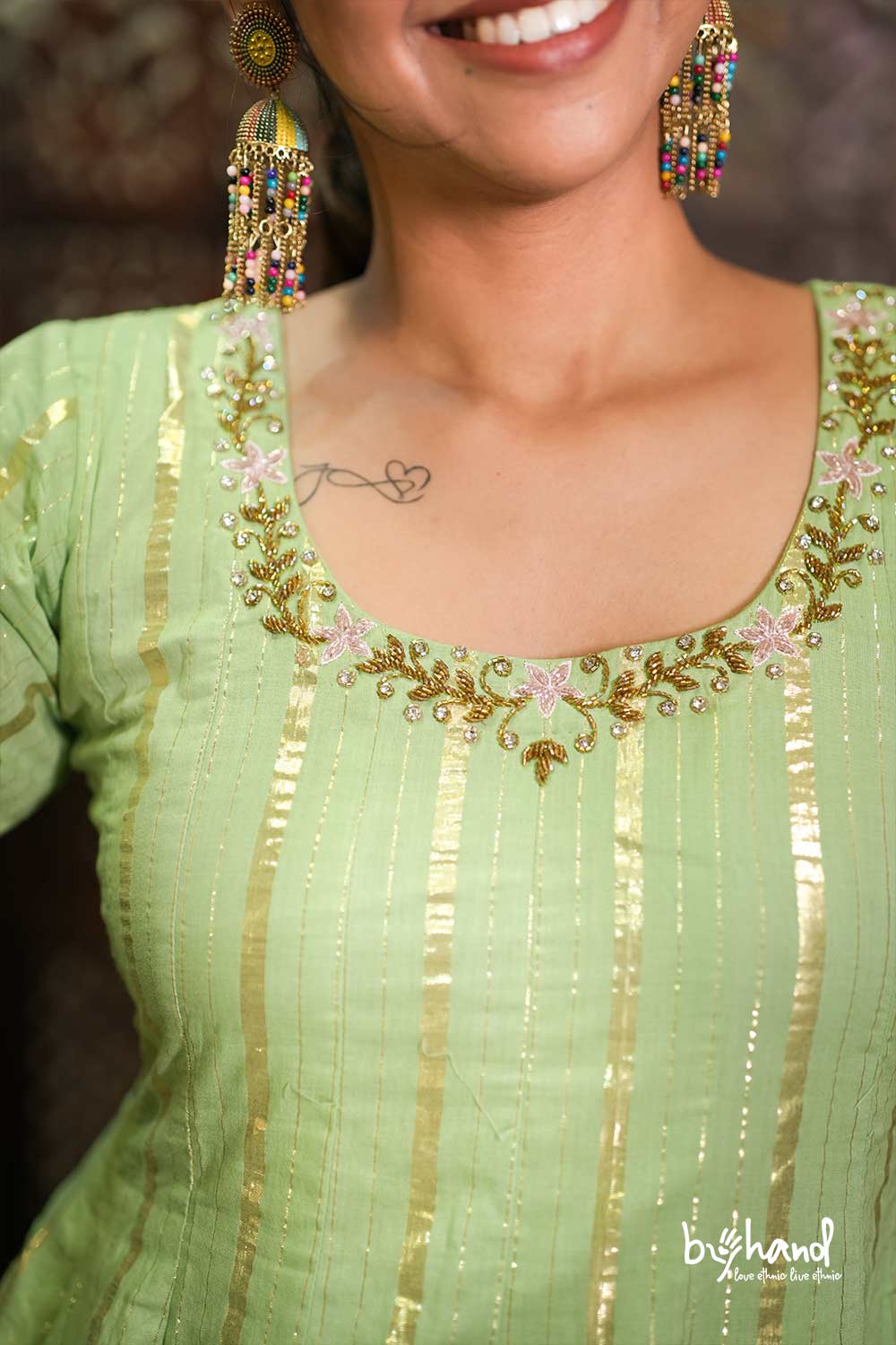 Pastel Shade Dyed Anarkali