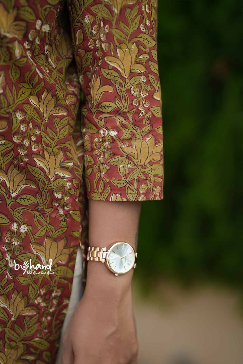 Johota Printed Red Short Kurti