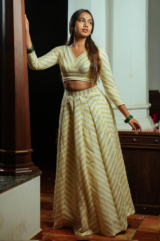 Offwhite Stripes Skirt