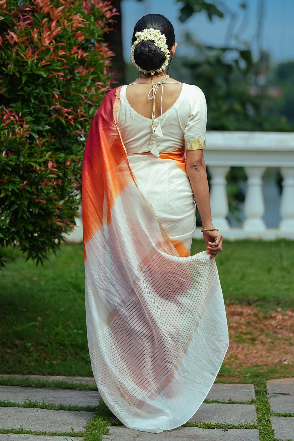 Pure Chanderi Dyed Saree