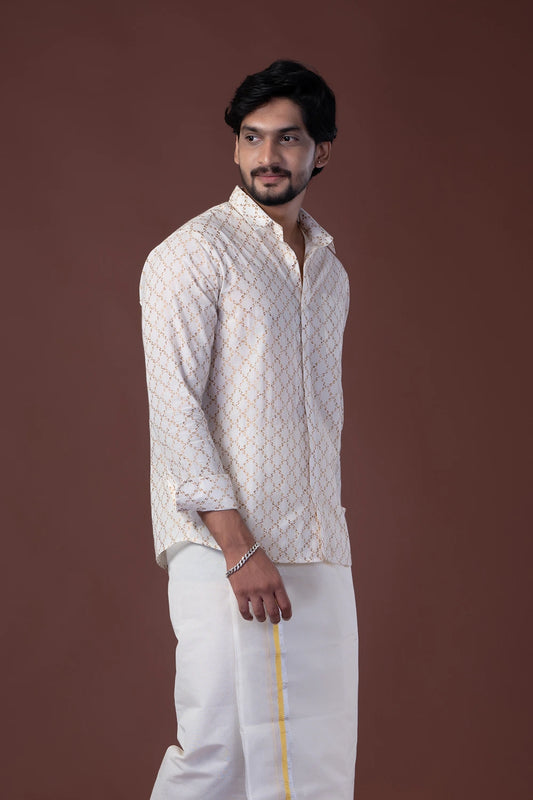 Off-White Full Sleeve Shirt