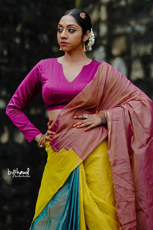 Purple Maheswari Blouse