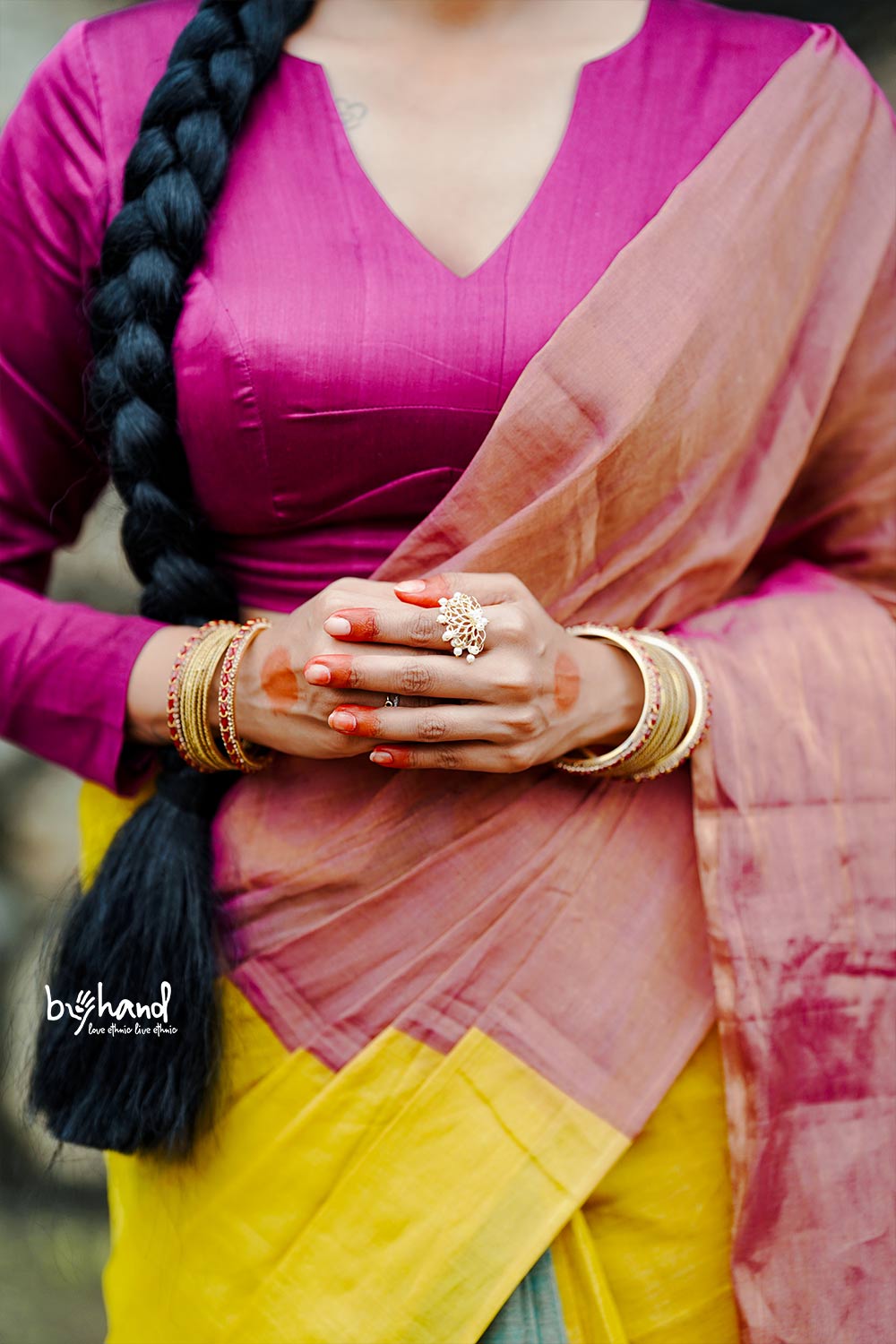 Purple Maheswari Blouse