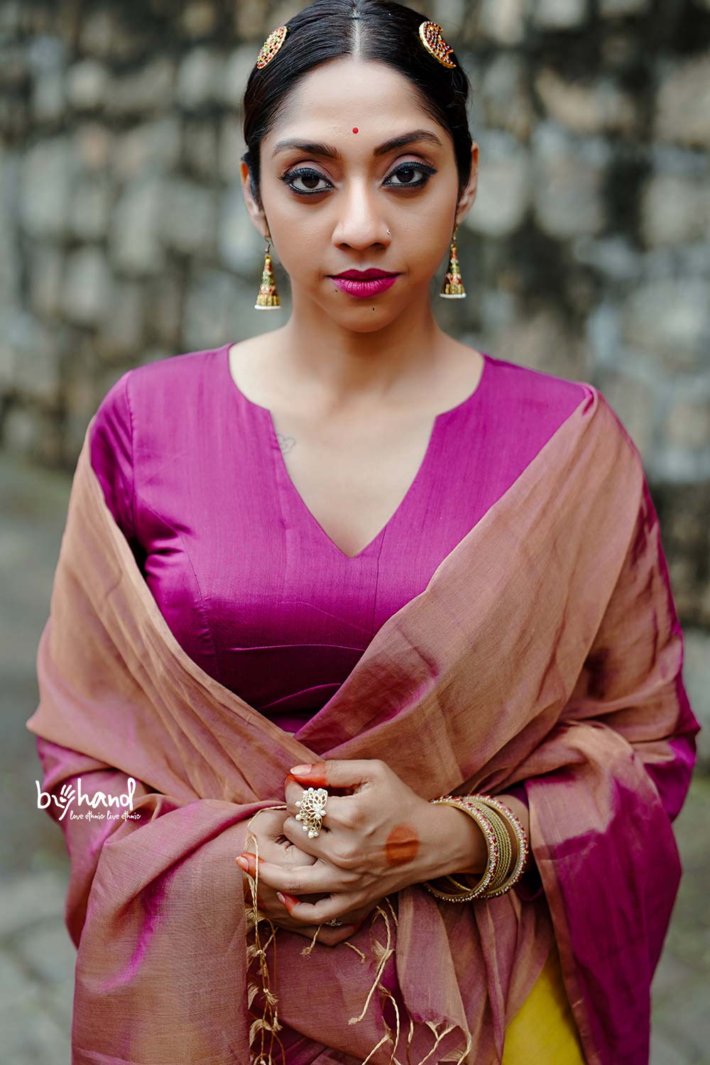 Purple Maheswari Blouse