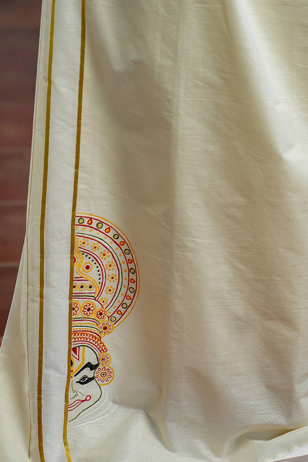Kathakali Hand Painted Mundu