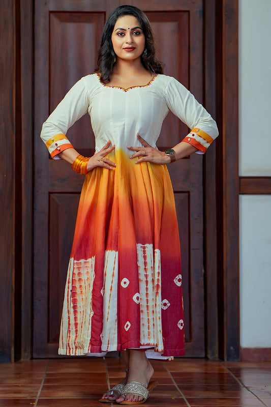 Bandhini & Shibori Anarkali