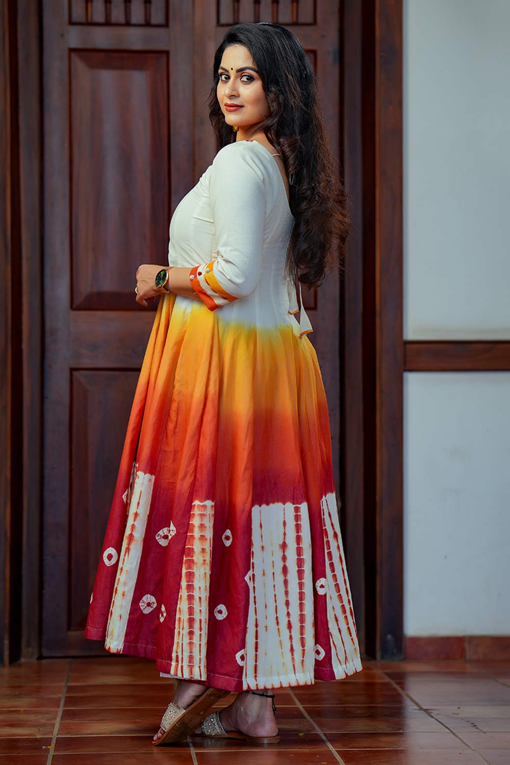Bandhini & Shibori Anarkali