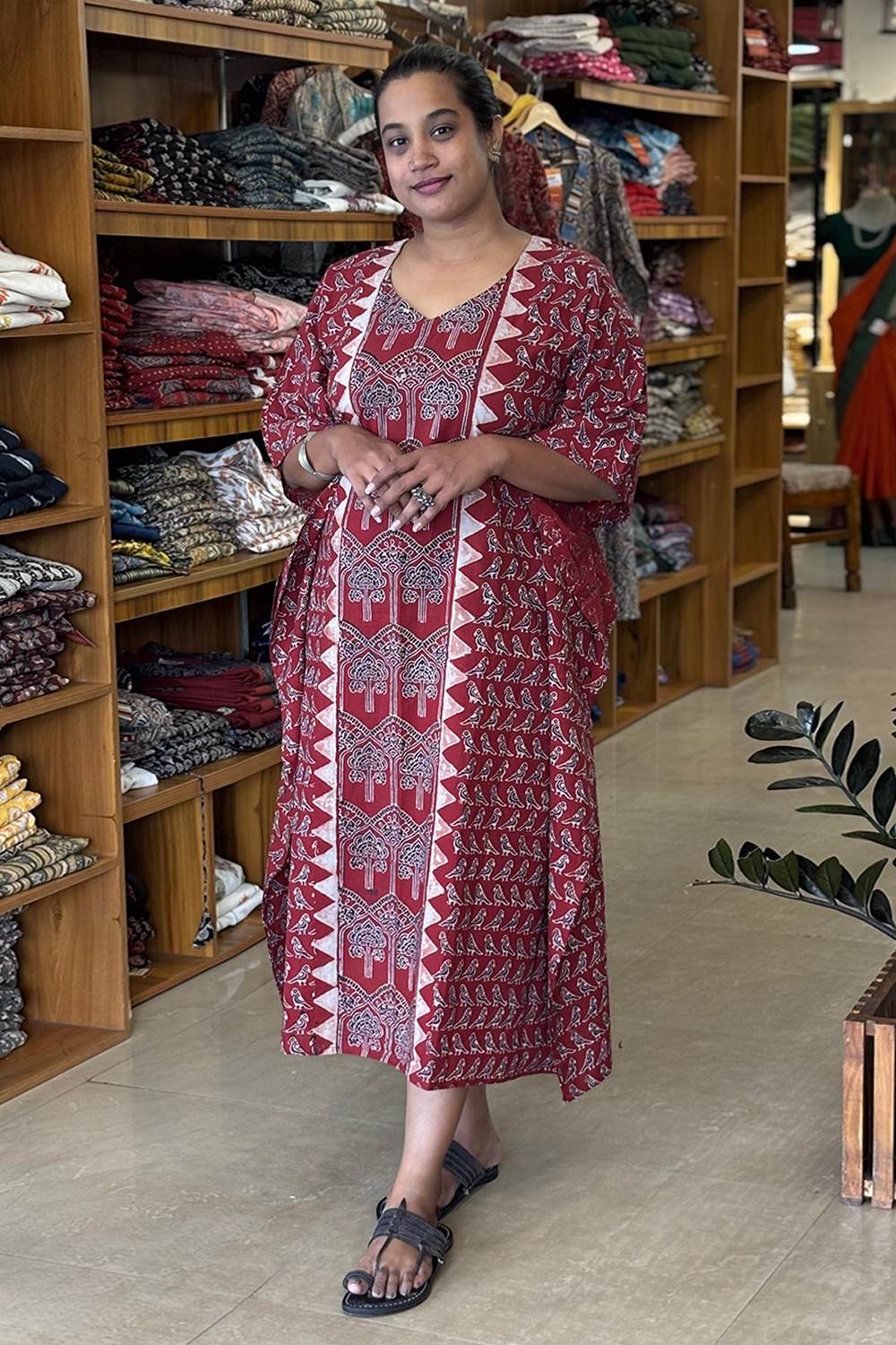 Red Base Kaftan