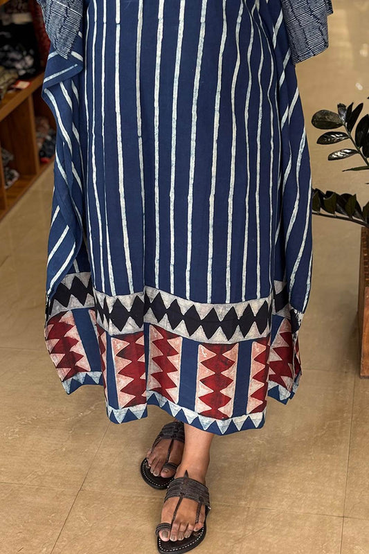 Blue Striped Kaftan