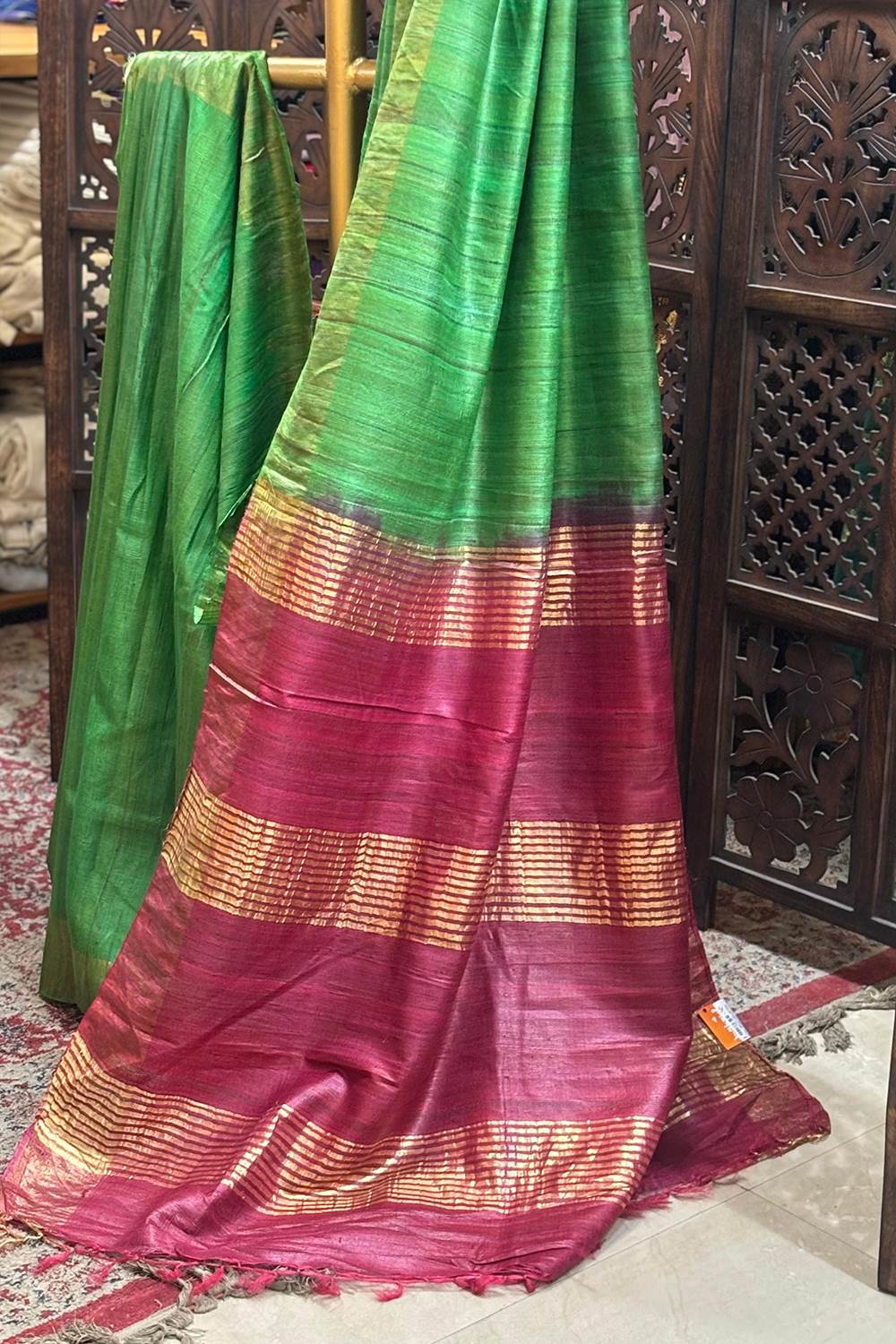 Tussar Gicha Premium Saree