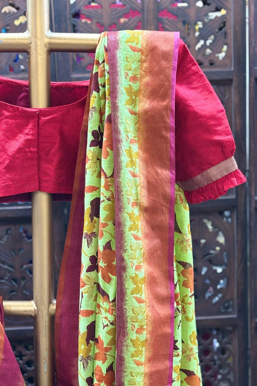 Linen Printed Saree