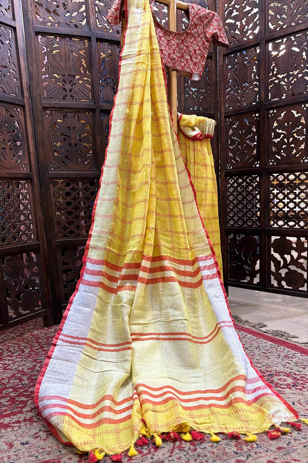 Linen Saree
