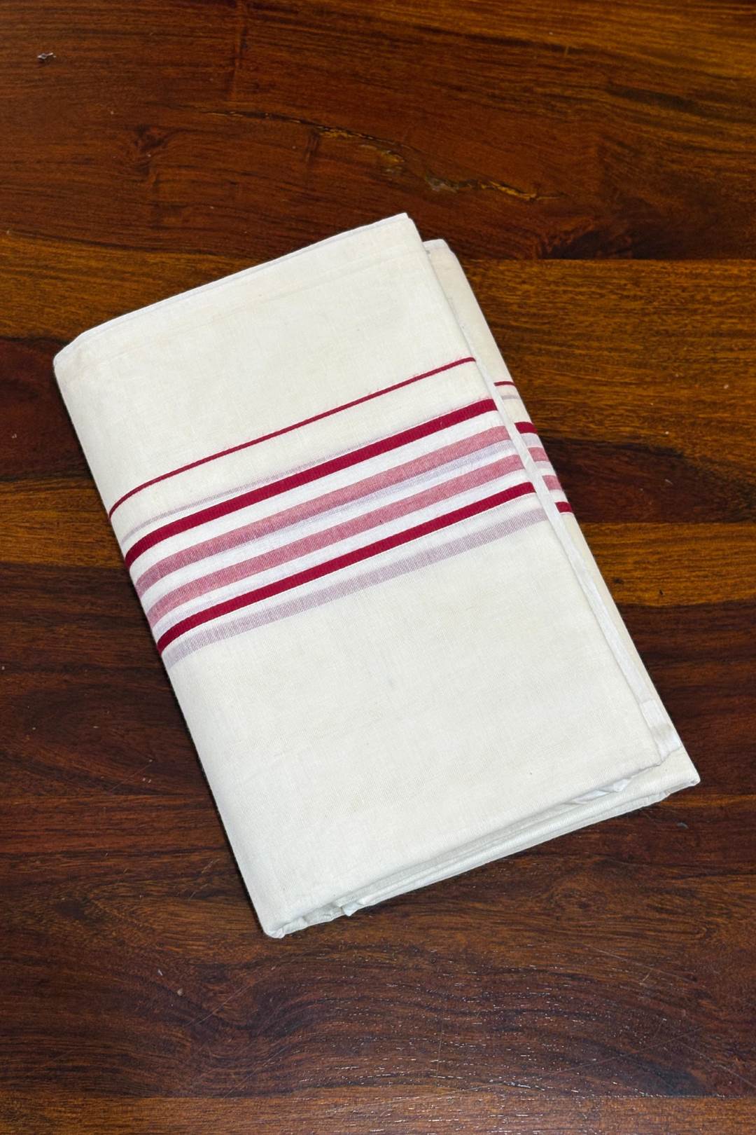 Offwhite Dhothi with 1.5 Inch Border