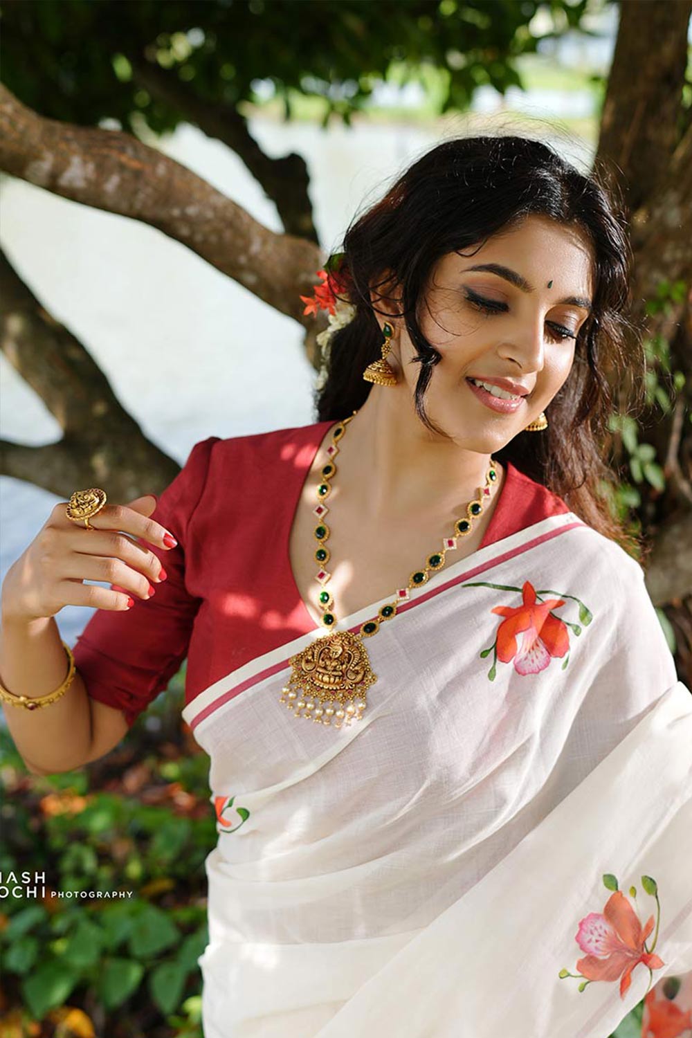 Maroon Chanderi Blouse
